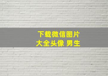 下载微信图片大全头像 男生